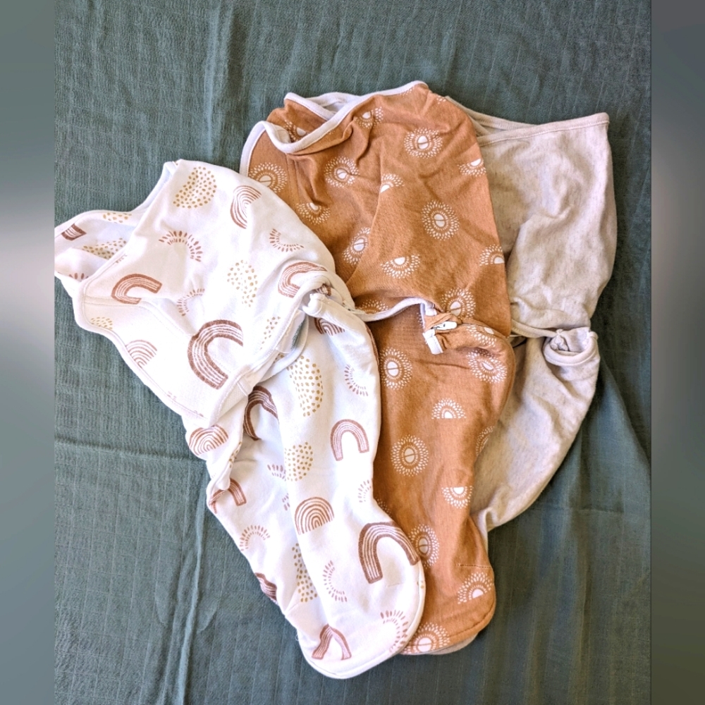 Set of 3 - aden + anais Velcro Swaddles - Gender Neutral